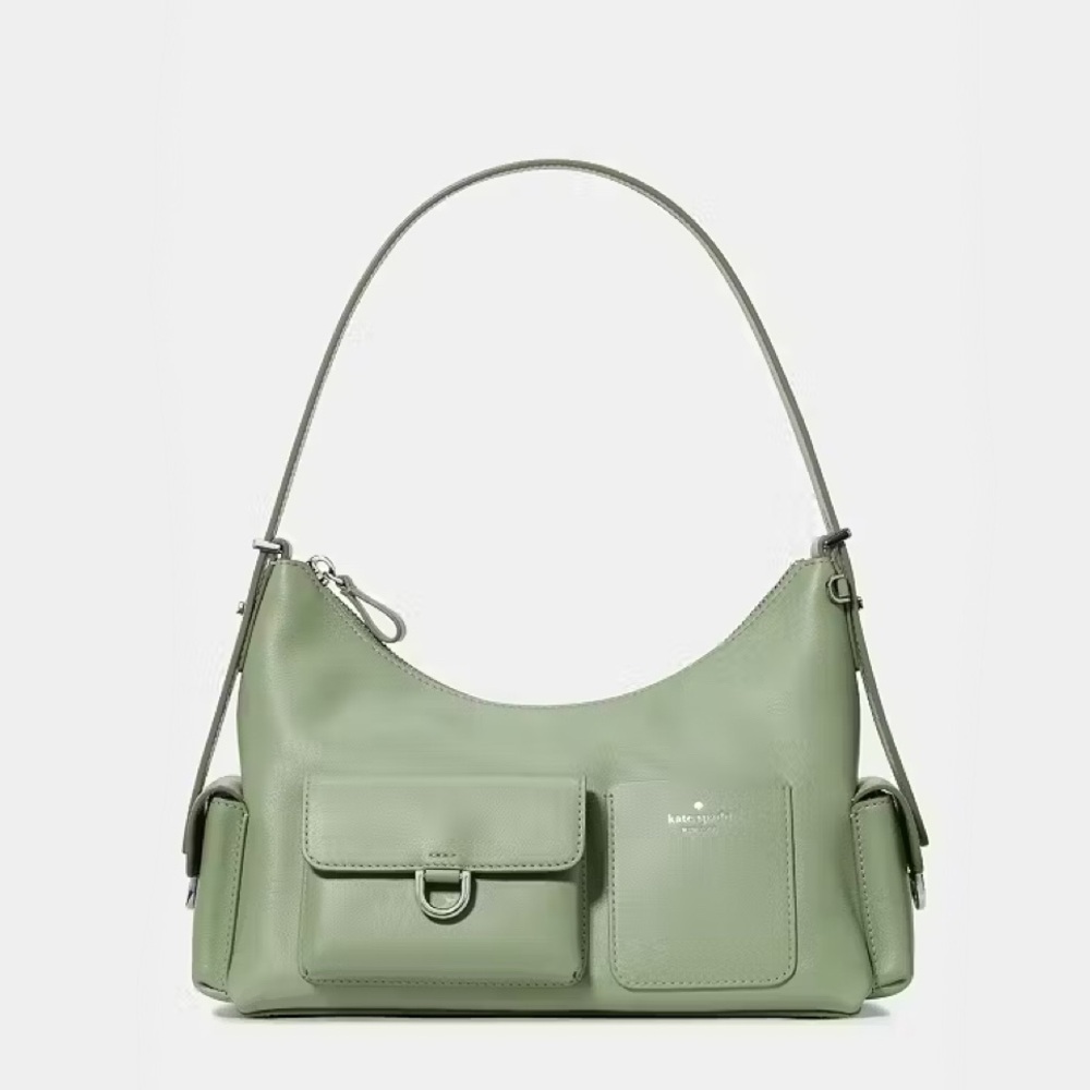 ♠️Kate Spade New York Cargo Leather Shoulder Bag, Balsam Green NEW NWT